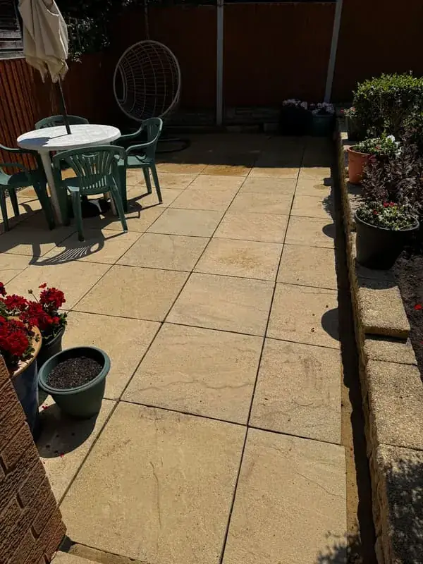 Patio Cleaning after cleaning